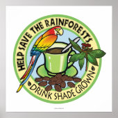 Poster Café à l'ombre (Devant)