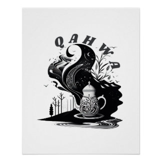 Poster Café arabe