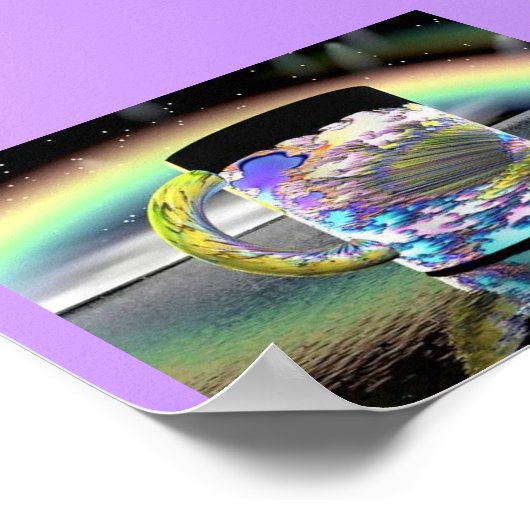 Poster Café Arc en ciel (Coin)