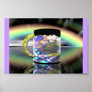 Poster Café Arc en ciel
