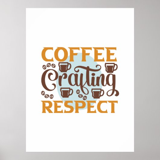 Poster Café Art Café Le Respect De L'Artisanat (Devant)