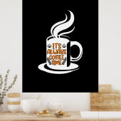 Poster Café Art C'Est Toujours Café (Cuisine)