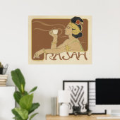 Poster Café Art nouveau (Bureau à domicile)