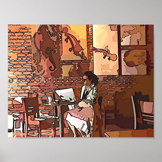 Poster Café Artistique (Devant)