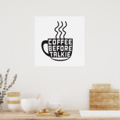 Poster Café avant Talkie (Cuisine)