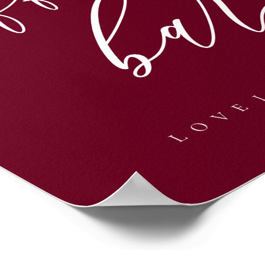 Poster Café Bar Simple Bourgogne (Coin)