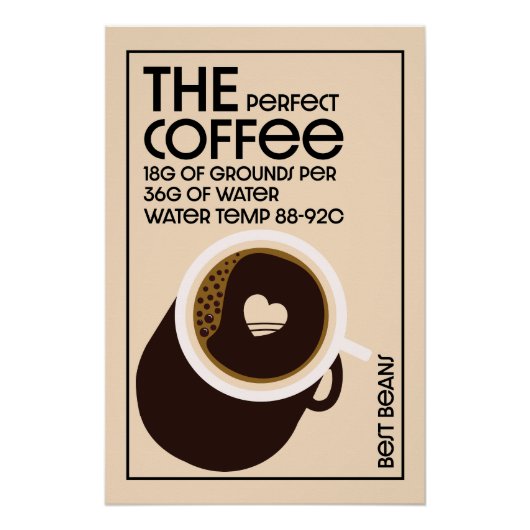 Poster Café Barista (Devant)