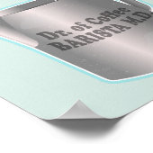 Poster Café Barista faisant drôle docteur (Coin)