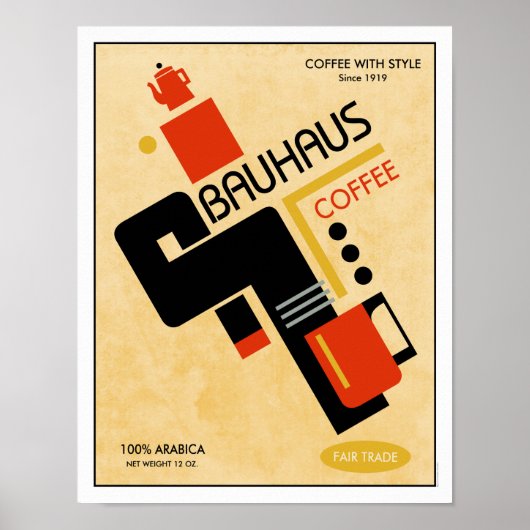 Poster Café Bauhaus (Devant)