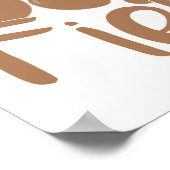 Poster Café Bean Fiend Drôle Boisson Slogan Art (Coin)