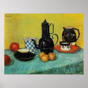 Poster Café Blue Enamel par Vincent van Gogh