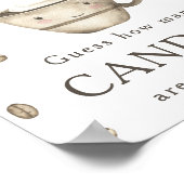 Poster Café brassant - Combien de bonbons sont dans le po (Coin)