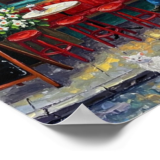 Poster Café Café Café (Coin)