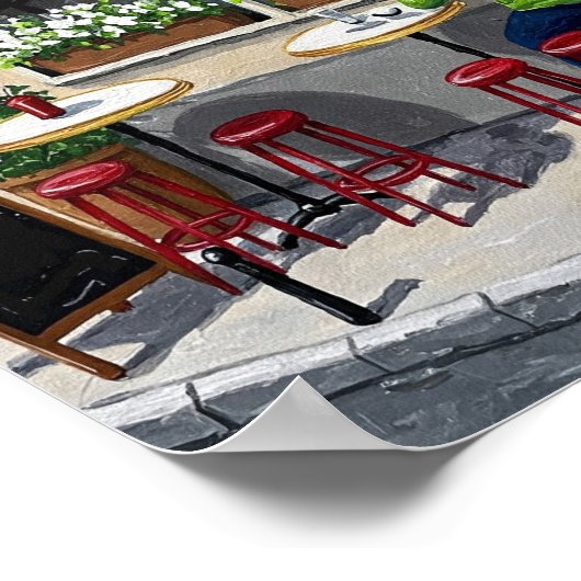 Poster Café Café Café (Coin)