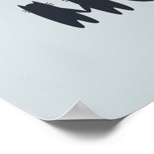 Poster Café Chat Matin, Art numérique Chat Drôle (Coin)