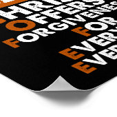 Poster Café Christ Offre Le Pardon À Tous (Coin)