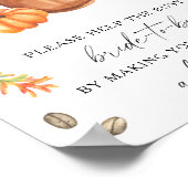 Poster Café citrouille Aidez la mariée occupée Adresse (Coin)