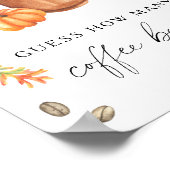 Poster Café citrouille Douche nuptiale Combien de grains  (Coin)