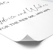 Poster Café - Conseils et voeux pour les jeunes mariés (Coin)