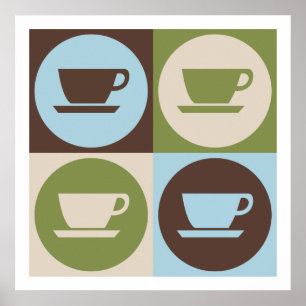 Poster Café d'art de bruit