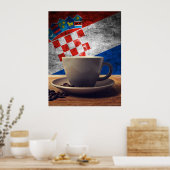 Poster Café de Croatie (Cuisine)