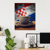 Poster Café de Croatie (Bureau à domicile)