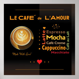 Poster Café De L'Amour