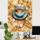 Poster "Café de olla", une boisson mexicaine traditionnel (Bureau à domicile)