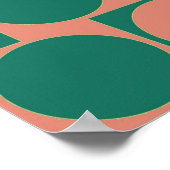 Poster Café d'illusion optique Cercles d'effet de mur ros (Coin)