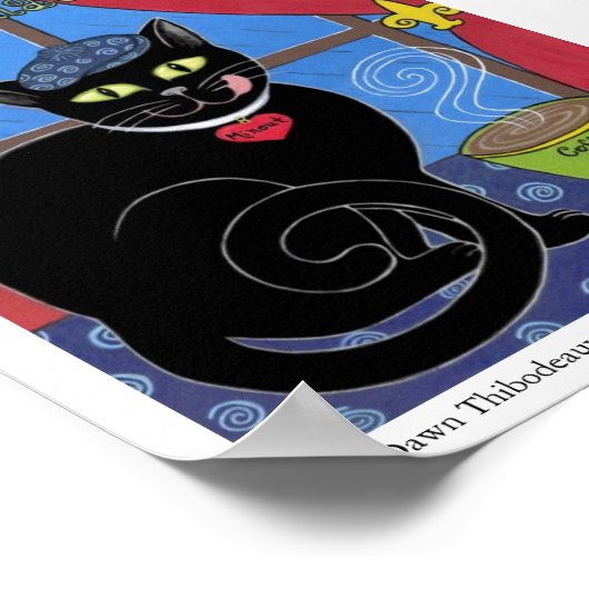 Poster Café du Conversation Noir (Coin)