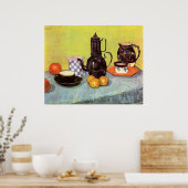 Poster Café en émail bleu par Vincent van Gogh (Cuisine)