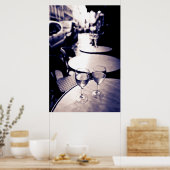 Poster Café en plein air, Paris, France (Cuisine)