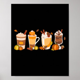 Poster Café épice Latte automne automne saison automne Bo