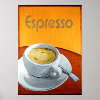 Poster Café Espresso Vintage