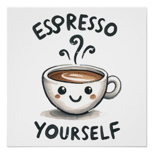 Poster Café Espresso Yourself (Devant)