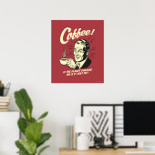 Poster Café : Est-Ce Que La Planète Serre Ou Juste Moi ? (Bureau à domicile)