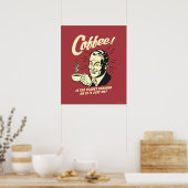 Poster Café : Est-Ce Que La Planète Serre Ou Juste Moi ? (Cuisine)