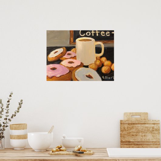 Poster Café et beignets de Celestine (Cuisine)