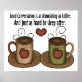 Poster Café et conversation (Devant)