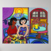 Poster Café et conversation (Devant)