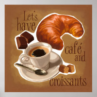 Café et croissants