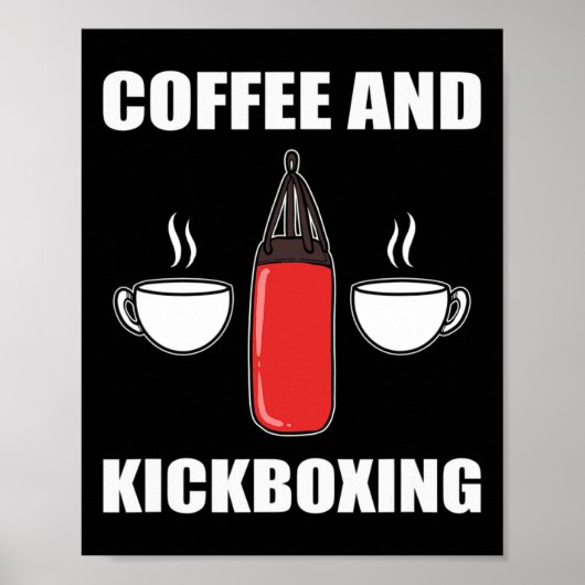 Poster Café et kickboxing (Devant)