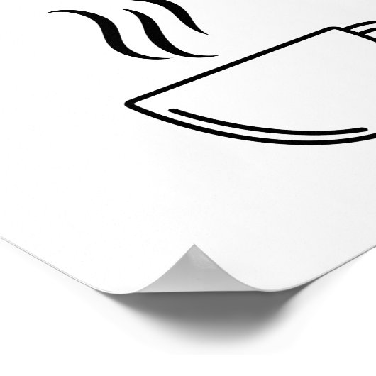 Poster Café et peinture murale (Coin)