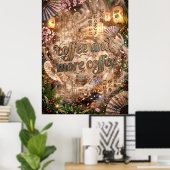 Poster café et plus de café (Bureau à domicile)