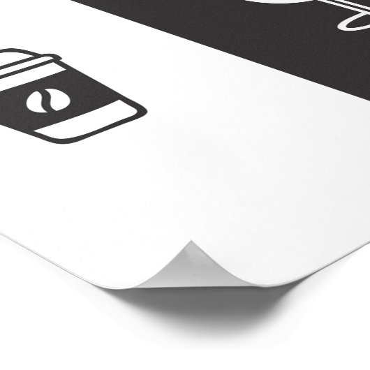 Poster Café et vin - AM/Pm (Coin)