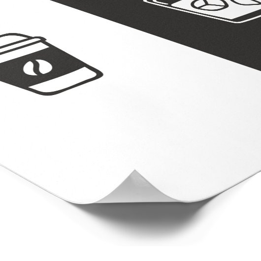 Poster Café et Whiskey - AM/Pm (Coin)