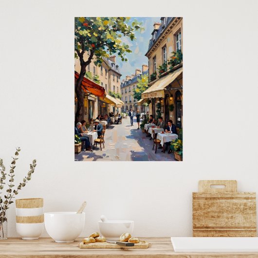 Poster Café européen (Cuisine)