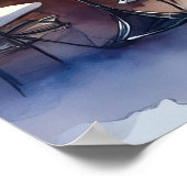 Poster Café extérieur (Coin)