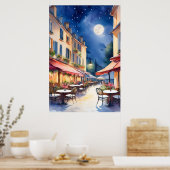 Poster Café extérieur (Cuisine)