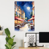 Poster Café extérieur (Bureau à domicile)